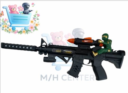 بندقية صوت مع جندي